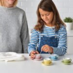 DUKTIG 8-piece cup & saucer playset, mixed colours - Image 2