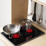 DUKTIG 5-piece toy cookware set, stainless steel colour - Image 3