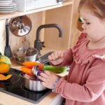DUKTIG 5-piece toy cookware set, stainless steel colour - Image 4
