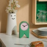 FLODKRÄFTA Clock, green/pink, 8x15x4 cm - Image 2
