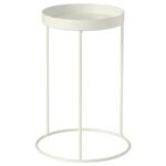 LÅNGNÄBB Plant stand, in/outdoor/white, 26 cm