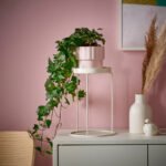 LÅNGNÄBB Plant stand, in/outdoor/white, 26 cm - Image 2