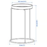 LÅNGNÄBB Plant stand, in/outdoor/white, 26 cm - Image 5