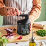 STENSNULTRA Vegetable chopper, black grey-turquoise/transparent - Image 3
