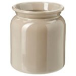 BRUGDHÄJ Utensil holder, beige, 15 cm