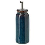 BRUGDHÄJ Oil/vinegar bottle, blue, 19 cm