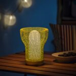 SOLVINDEN LED decorative table lamp, mesh battery-operated/outdoor light green - Image 4