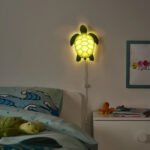 BLÅVINGAD LED wall lamp, turtle/green - Image 2