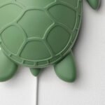 BLÅVINGAD LED wall lamp, turtle/green - Image 4