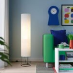 STRANDAD Floor lamp, white/black - Image 2