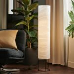 STRANDAD Floor lamp, white/black - Image 3