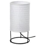 STRANDAD Table lamp, white/black, 29 cm