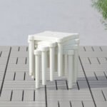 UTTER Children's stool, in/outdoor/white - Image 7