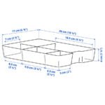 KUGGIS Insert with 5 compartments, white - Image 8
