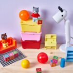 GLIS Box with lid, red/pink/yellow, 17x10 cm - Image 2