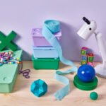 GLIS Box with lid, green/lilac/blue, 17x10 cm - Image 2