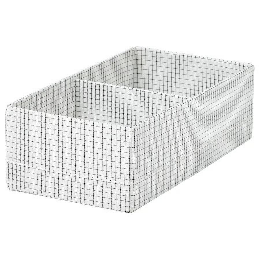 938-1 stuk-box-with-compartments-white-black STUK Box with compartments, white/black, 17x32x10 cm - Image 1