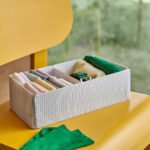 STUK Box with compartments, white/black, 17x32x10 cm - Image 3