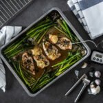 KONCIS Roasting tin with grill rack, stainless steel, 40x32 cm - Image 3