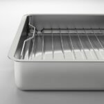 KONCIS Roasting tin with grill rack, stainless steel, 40x32 cm - Image 5