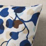 PERSIKOTRÄD Cushion cover, blue/leaf, 40x58 cm - Image 3