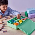 GLIS Box with lid, green, 34x21 cm - Image 3