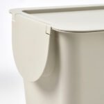 TRÖSKNING Bin with lid, light beige, 12 l - Image 6