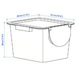 TRÖSKNING Bin with lid, light beige, 12 l - Image 7