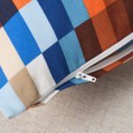 LÖVNATURSKOG Cushion cover, brown/blue, 50x50 cm - Image 5