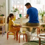 GREJSIMOJS Children's stool, wood/orange - Image 3