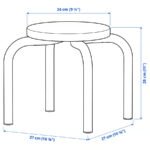 GREJSIMOJS Children's stool, wood/orange - Image 6