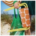 STRANDÖN Folding stool, bright yellow/bright orange - Image 2