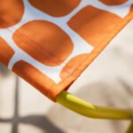 STRANDÖN Folding stool, bright yellow/bright orange - Image 3