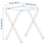 STRANDÖN Folding stool, bright yellow/bright orange - Image 5