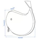 ROMELSÖN Accessory bag, whale pattern, 13x2x11 cm - Image 4