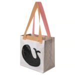 ROMELSÖN Carrier bag, whale pattern, 27x18x27 cm/13 l
