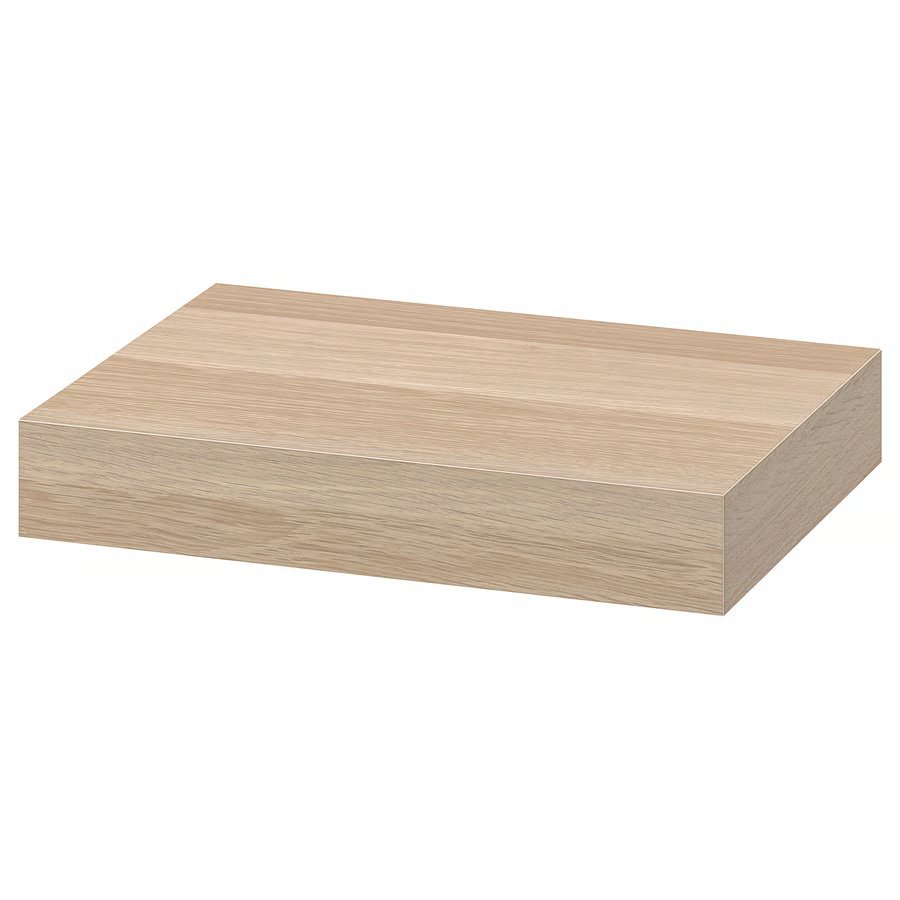 980-1 lack-wall-shelf-white-stained-oak-effect LACK Wall shelf, white stained oak effect, 30x26 cm - Image 1