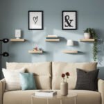LACK Wall shelf, white stained oak effect, 30x26 cm - Image 2