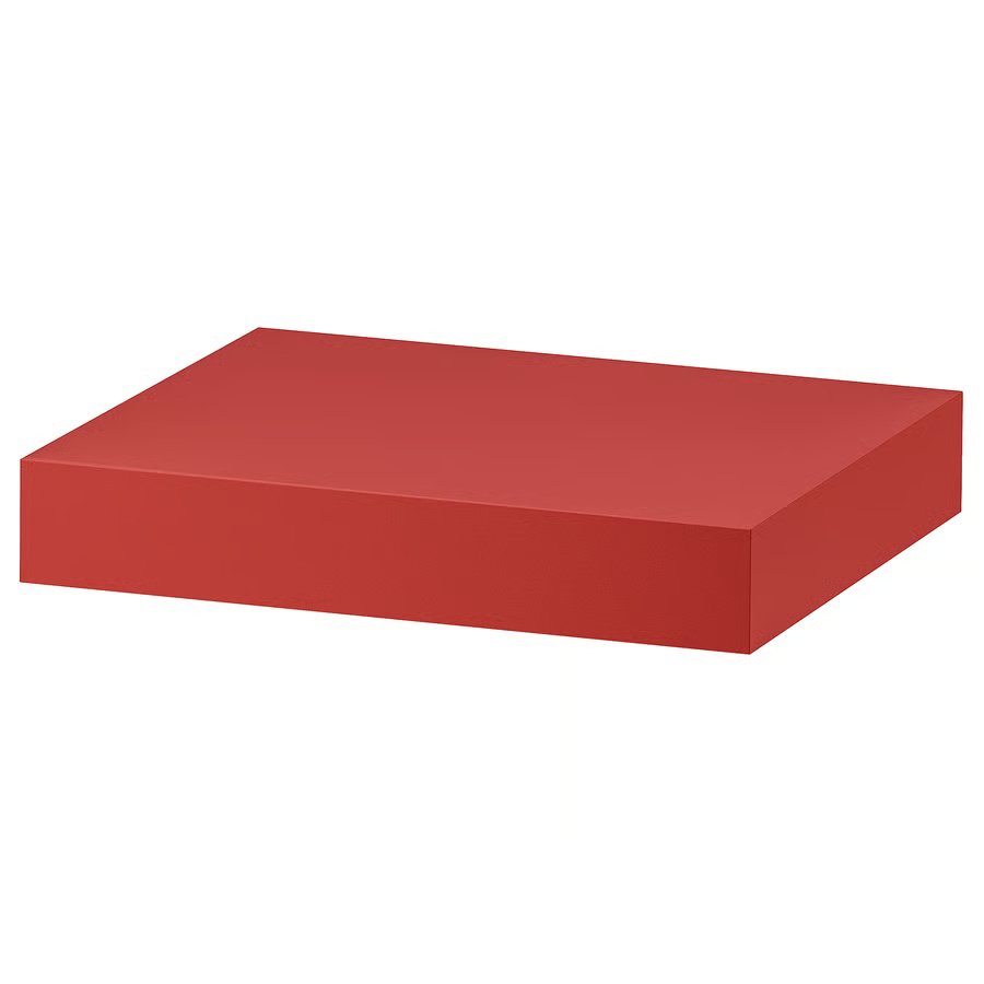 981-1 lack-wall-shelf-red LACK Wall shelf, red, 30x26 cm - Image 1