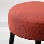 MÖRTFORS Pouffe, Diseröd red, 47x47 cm - Image 6