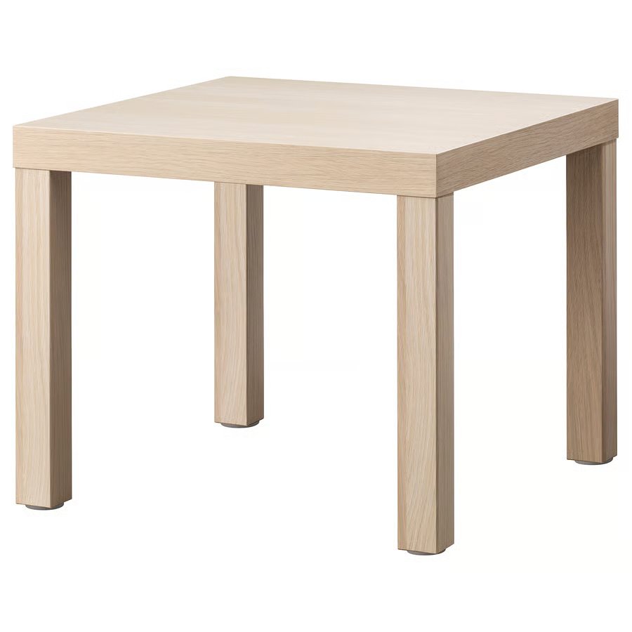 987-1 lack-side-table-white-stained-oak-effect LACK Side table, white stained oak effect, 55x55 cm - Image 1