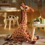 SANDLÖPARE Soft toy, giraffe/brown, 70 cm - Image 4