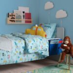 BARNDRÖM Duvet cover and pillowcase, blue/vehicles pattern, 150x200/50x80 cm - Image 3