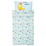 BARNDRÖM Duvet cover and pillowcase, blue/vehicles pattern, 150x200/50x80 cm - Image 7