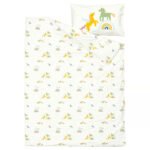BARNDRÖM Duvet cover and pillowcase, white/multicolour unicorn pattern, 150x200/50x80 cm - Image 2
