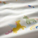 BARNDRÖM Duvet cover and pillowcase, white/multicolour unicorn pattern, 150x200/50x80 cm - Image 4