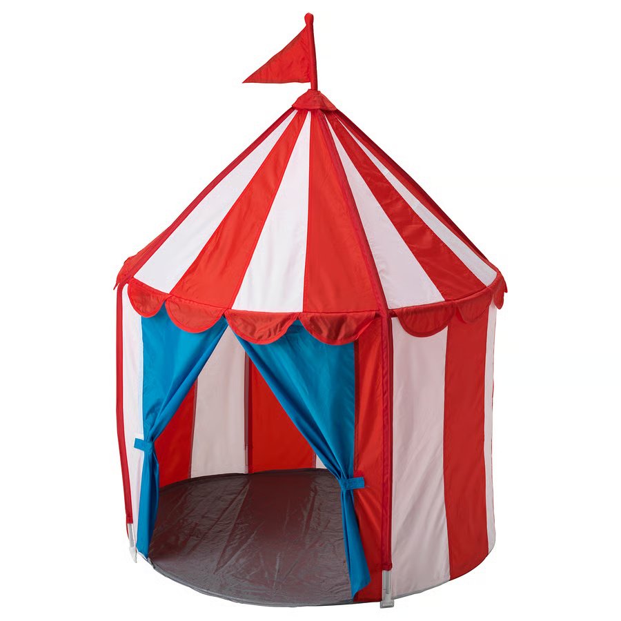 993-1 cirkustaelt-childrens-tent-red-blue-white CIRKUSTÄLT Children's tent, red/blue white - Image 1