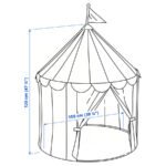 CIRKUSTÄLT Children's tent, red/blue white - Image 6