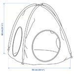 DVÄRGMÅS Children's tent, green - Image 8