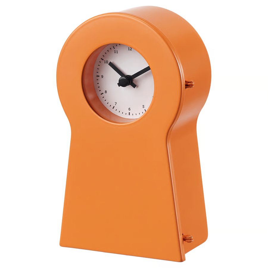 995-1 ikea-ps-1995-clock-orange IKEA PS 1995 Clock, orange, 14 cm - Image 1